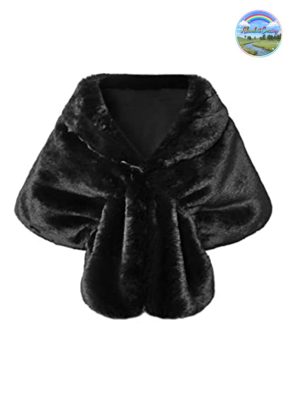 Faux Fur Collar Wrap Scarf Shawl Evening Cape Winter Cover Up